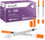 100 Pack U-100 for Pet,1ml/cc,28G 1/2"(13mm),Individually Wrapped