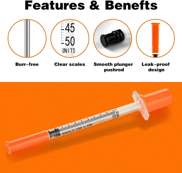 0.5cc Syringe 31G 1/4" 6mm，0.5ml Disposable Syringes