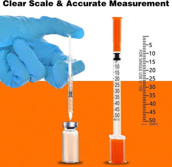 0.5cc Syringe 31G 1/4" 6mm，0.5ml Disposable Syringes