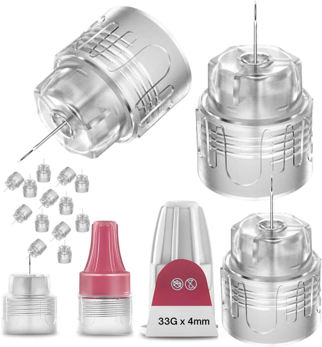 Plus Pen Tips，33G x 4mm，Ultra-Fine，Twist-On Design，100 Count Main image
