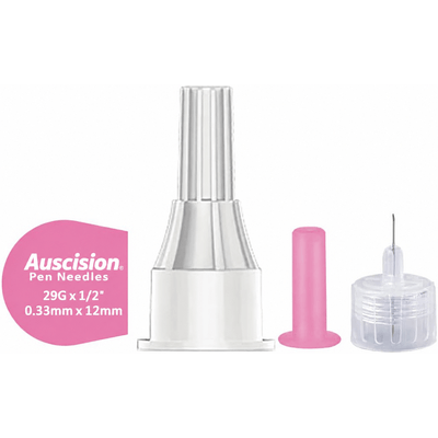 Auscision Insulin Pen Needles(29G 12mm、30G 5mm、30G 8mm、31G 8mm)