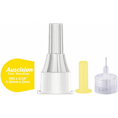 Auscision Insulin Pen Needles(29G 12mm、30G 5mm、30G 8mm、31G 8mm)