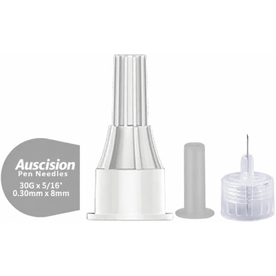 Auscision Insulin Pen Needles(29G 12mm、30G 5mm、30G 8mm、31G 8mm)