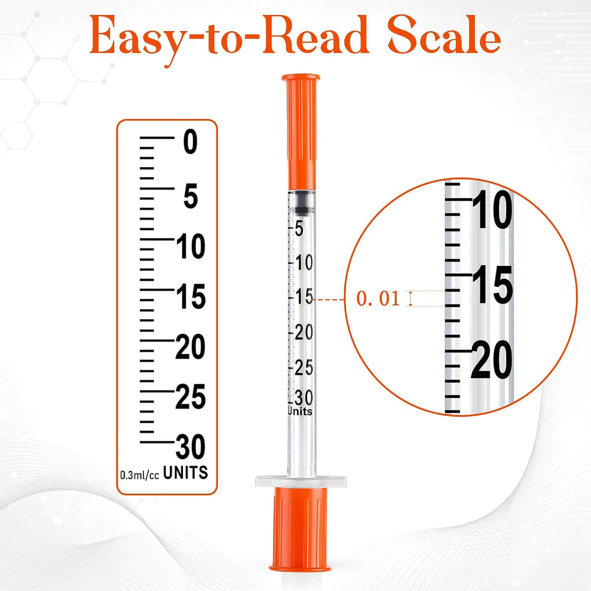 100 Count 0.3ml Liquid Measuring Tool，30𝐆 x 1/2" (13mm)
