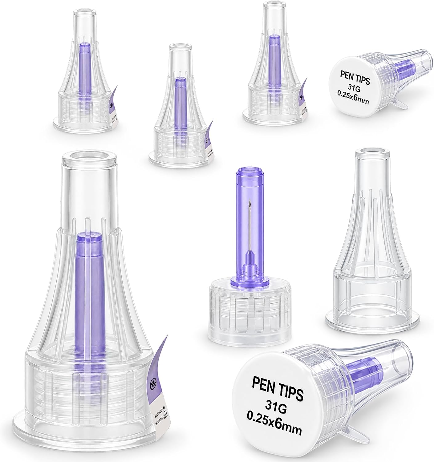Pen-Spitzen, 31G x 6 mm (1/4 Zoll), extrafein, mit Aufdrehdesign, 100/Karton Zweitbild
